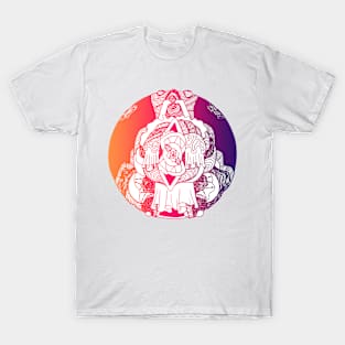 Sunset Sky Circle of Ornament T-Shirt